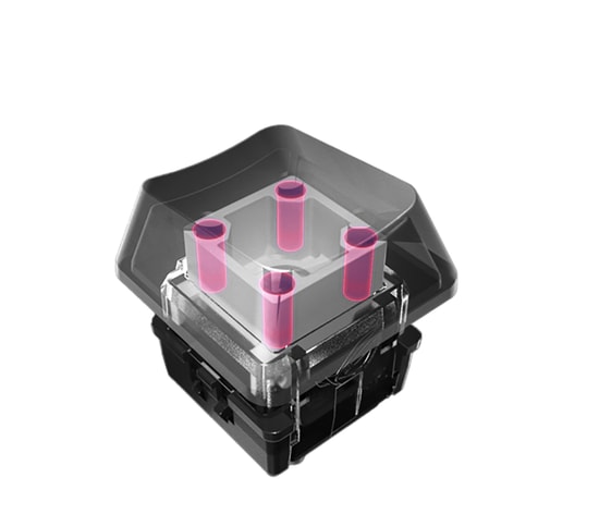 ASUS ROG AC04 PBT Doubleshot Keycap Set (90MP02P0-BAUA00) - ROG RX Switchlerle Uyumlu, 123 Parça Klavye Tuş Takımı