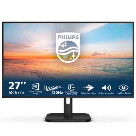 Philips 27E1N1200A/00 27" IPS 1ms 120Hz Full HD Monitör - 1920x1080, 300nits, VGA, HDMI, DP, Flicker-Free, Adaptive-Sync