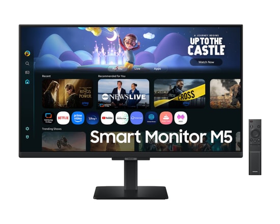 Samsung 27" M5 Full HD Smart Monitör (LS27FM500EUXUF) - 1920x1080, 4ms, 60Hz, HDMI, Wi-Fi, Hoparlör, Smart TV Özellikli