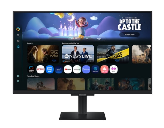 Samsung 27" M5 Full HD Smart Monitör (LS27FM500EUXUF) - 1920x1080, 4ms, 60Hz, HDMI, Wi-Fi, Hoparlör, Smart TV Özellikli