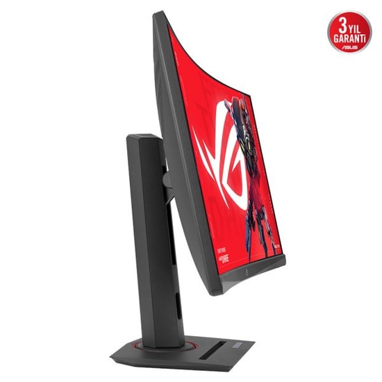 Asus ROG Strix XG27WCS 27" 2K 180Hz 1ms Fast VA Curved Oyuncu Monitörü - 400cd, Pivot, HDMI, DP, USB-C, HDR10, FreeSync