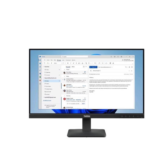 Lenovo ThinkVision S24-4E 23.8" IPS Monitör (64B5KAT1TK) - Full HD, 100Hz, 4ms, 250cd, HDMI, VGA, İnce Çerçeve, WLED