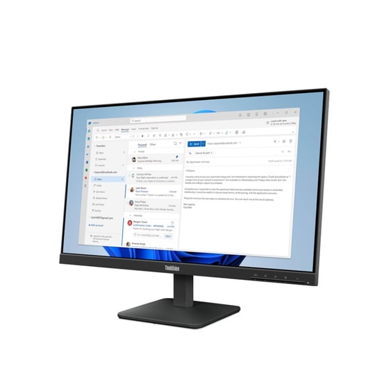Lenovo ThinkVision S24-4E 23.8" IPS Monitör (64B5KAT1TK) - Full HD, 100Hz, 4ms, 250cd, HDMI, VGA, İnce Çerçeve, WLED