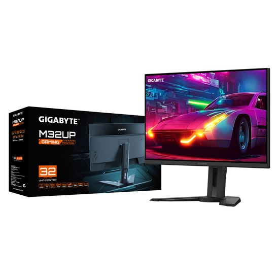 GIGABYTE M32UP 32" 4K UHD (3840x2160) 160Hz 1ms Oyuncu Monitörü - %94 DCI-P3, HDMI 2.1, DisplayPort, FreeSync