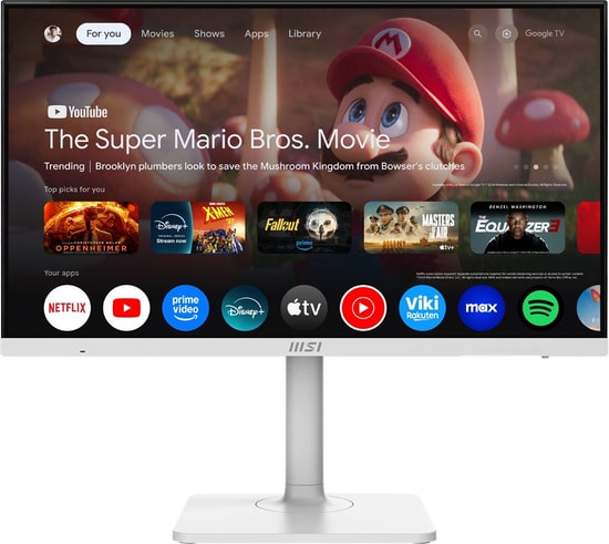 MSI Modern MD272UPSW 27" 4K UHD Beyaz Monitör - IPS, 60Hz, 4ms, 300cd, Adaptive Sync, Pivot, Type-C PD 65W, Vesa