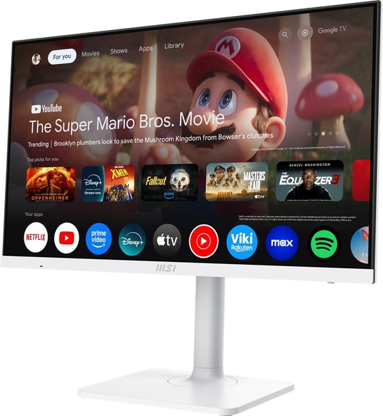 MSI Modern MD272UPSW 27" 4K UHD Beyaz Monitör - IPS, 60Hz, 4ms, 300cd, Adaptive Sync, Pivot, Type-C PD 65W, Vesa
