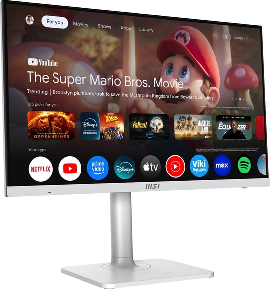 MSI Modern MD272UPSW 27" 4K UHD Beyaz Monitör - IPS, 60Hz, 4ms, 300cd, Adaptive Sync, Pivot, Type-C PD 65W, Vesa