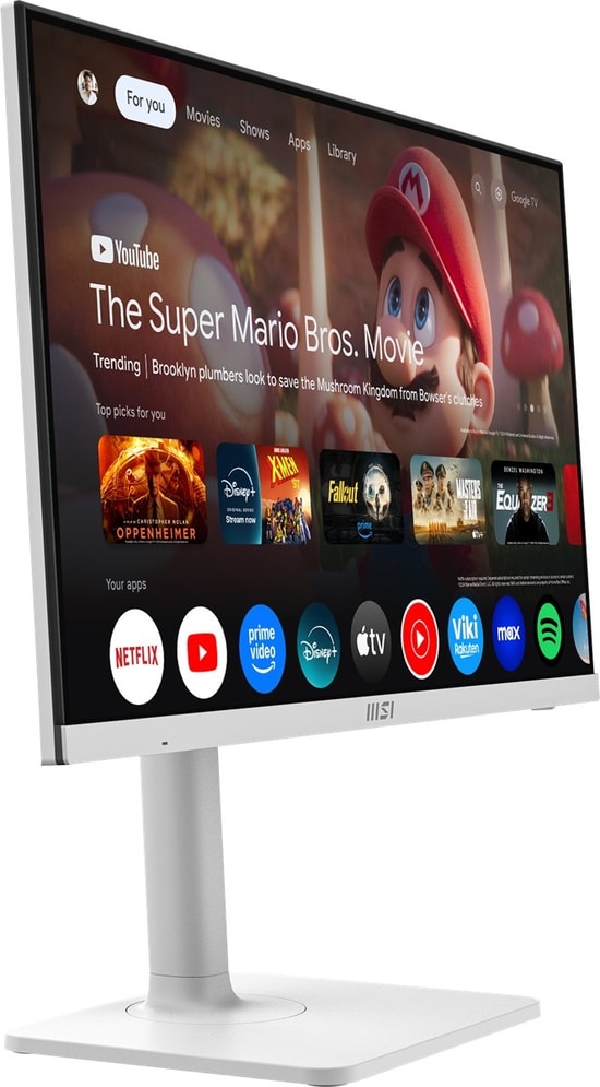 MSI Modern MD272UPSW 27" 4K UHD Beyaz Monitör - IPS, 60Hz, 4ms, 300cd, Adaptive Sync, Pivot, Type-C PD 65W, Vesa