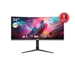 Cube PA-34V165C 34" Curved VA Panel Gaming Monitör - 2K WQHD, 165Hz, 1ms, 280cd, FreeSync, HDMI, DP, VGA, Type-C