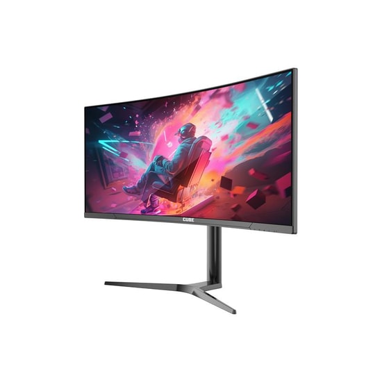 Cube PA-34V165C 34" Curved VA Panel Gaming Monitör - 2K WQHD, 165Hz, 1ms, 280cd, FreeSync, HDMI, DP, VGA, Type-C