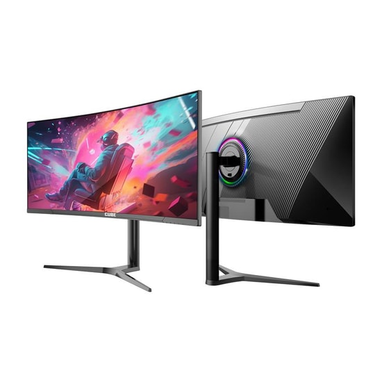 Cube PA-34V165C 34" Curved VA Panel Gaming Monitör - 2K WQHD, 165Hz, 1ms, 280cd, FreeSync, HDMI, DP, VGA, Type-C