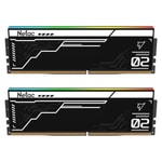 Netac Shadow II RGB 32GB (2x16GB) DDR5 5600MHz RAM Bellek (NTS2D5P56DP-32K) - Siyah, CL32, PC5-44800, RGB Aydınlatmalı