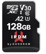 IRDM 128GB MicroSDXC IR-M2AA-1280R12 UHS-I U3 V30 A2 Hafıza Kartı + Adaptör - 170/120MB/s Veri Hızı, 4K Video Kayıt