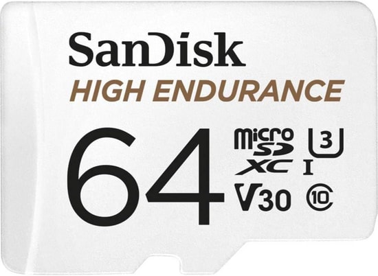 SanDisk 64GB High Endurance microSDXC Hafıza Kartı (SDSQQNR-064G-GN6IA) - 100/40MB/s Veri Hızı, UHS-I, Class 10, U3, V30