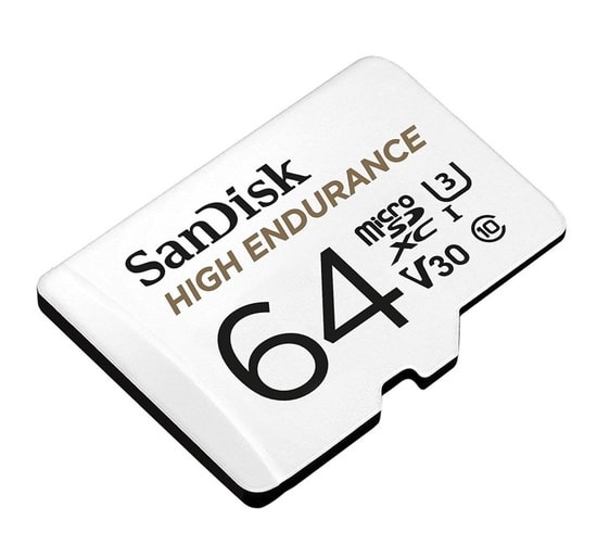 SanDisk 64GB High Endurance microSDXC Hafıza Kartı (SDSQQNR-064G-GN6IA) - 100/40MB/s Veri Hızı, UHS-I, Class 10, U3, V30