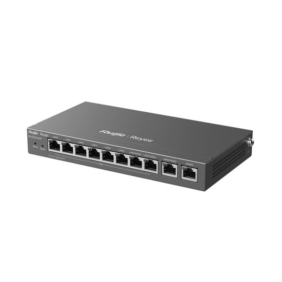 Ruijie Reyee RG-EG210G-P V3 Cloud Yönetilebilir Gigabit PoE Router - 10 Port, 600Mbps, 70W PoE, Çoklu WAN Desteği