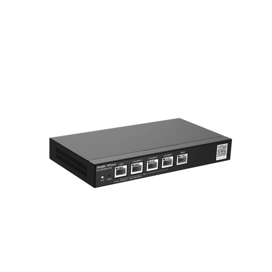 Ruijie Reyee RG-EG305GH-P-E Cloud Yönetilebilir PoE Router - 5 Port, 1.5Gbps, 350 Kullanıcı, 60W PoE, VPN, 512MB Bellek