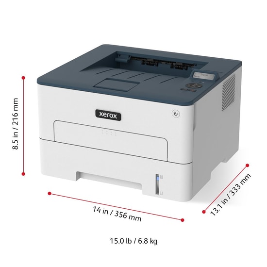 Xerox B230V_DNI Mono Lazer Yazıcı - 34ppm, A4, Dubleks, Wi-Fi, Ethernet, USB, 600x600dpi, 256MB Bellek, LCD Ekran