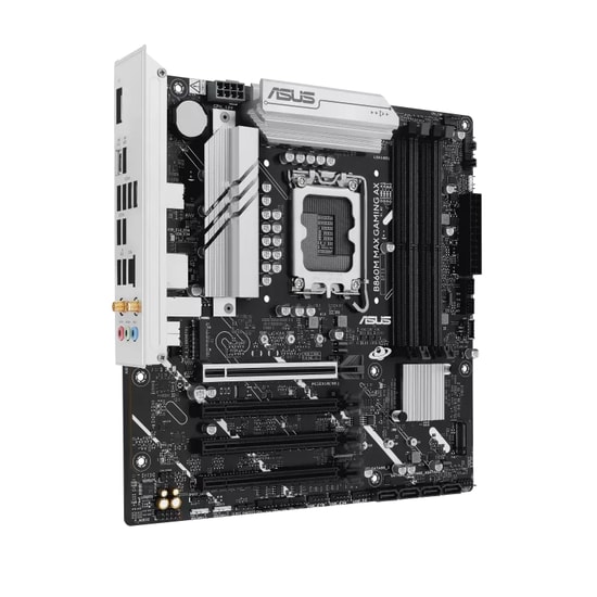 ASUS B860M MAX GAMING AX - LGA1851, DDR5 8666MHz, 3xM.2, USB 3.2 Gen2x2, WiFi 6, 2.5G LAN mATX (90MB1JZ0-M0EAY0)