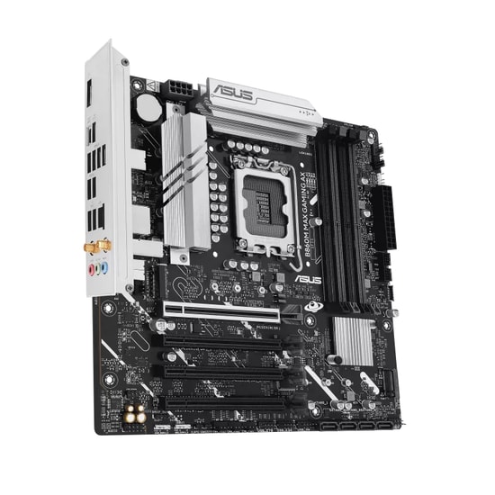 ASUS B860M MAX GAMING AX - LGA1851, DDR5 8666MHz, 3xM.2, USB 3.2 Gen2x2, WiFi 6, 2.5G LAN mATX (90MB1JZ0-M0EAY0)