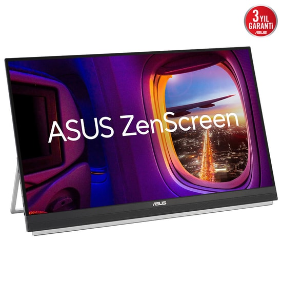 Asus ZenScreen MB27ACF 27" QHD Taşınabilir Monitör - 2560x1440, 100Hz, 5ms, IPS, USB-C (PD 70W), HDMI, Taşıma Standı