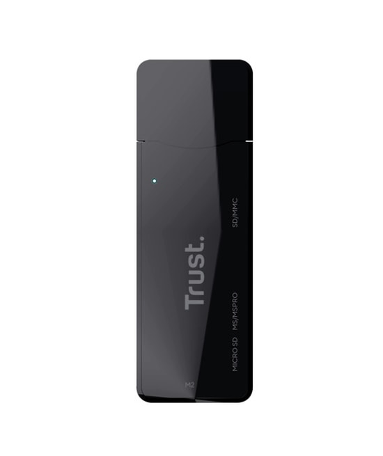 Trust Nanga USB 3.1 SD/MicroSD Kart Okuyucu (TRU21935) - Yüksek Hızlı Veri Aktarımı, Taşınabilir Tasarım