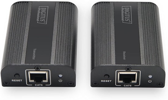 Digitus DS-55204 HDMI 2.0 Sinyal Uzatıcı - 4K2K/60Hz 60m, Alıcı/Verici, IR Desteği, Yüksek Çözünürlüklü Görüntü Aktarımı