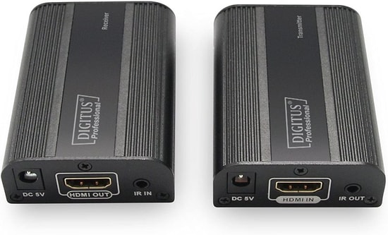 Digitus DS-55204 HDMI 2.0 Sinyal Uzatıcı - 4K2K/60Hz 60m, Alıcı/Verici, IR Desteği, Yüksek Çözünürlüklü Görüntü Aktarımı