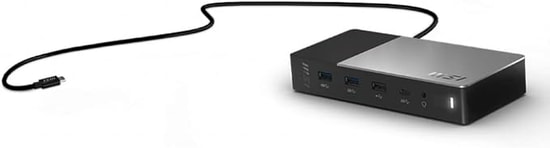 MSI USB-C Docking Station Gen2 Hub - 5 USB Port, Type C, RJ45 LAN, HDMI, DP Bağlantı Noktalı Şarj ve Veri İstasyonu