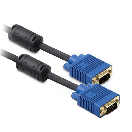 S-Link VGA Kablo 15 Metre Siyah (SLX-179) - Net ve Keskin Görüntü - VGA Erkek/Erkek Bağlantı Kablosu