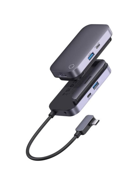 Baseus PadJoy Gri 4 Port Type-C HUB Adaptör (WKWJ000013) - USB 3.0, 4K HDMI, 100W PD, Şarj ve Data Aktarım Çoklayıcı