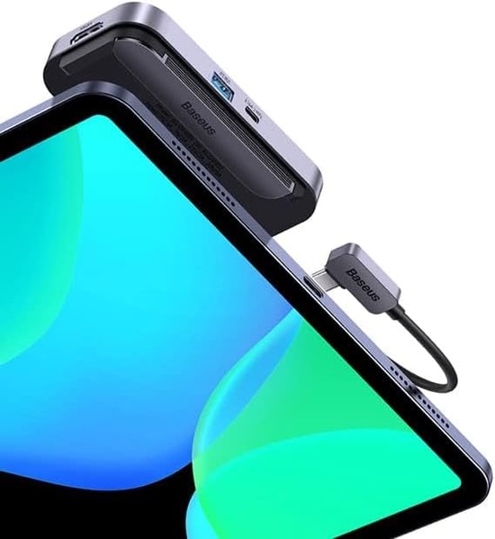 Baseus PadJoy Gri 4 Port Type-C HUB Adaptör (WKWJ000013) - USB 3.0, 4K HDMI, 100W PD, Şarj ve Data Aktarım Çoklayıcı