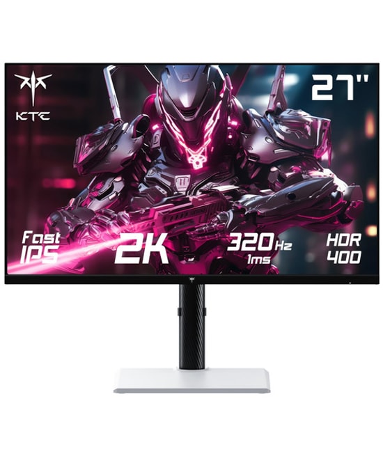 KTC H27E6 27" QHD 320Hz 1ms Fast IPS Oyuncu Monitörü - 2560x1440, 450cd, HDR400, Pivot, HDMI 2.1, DP 1.4, Vesa