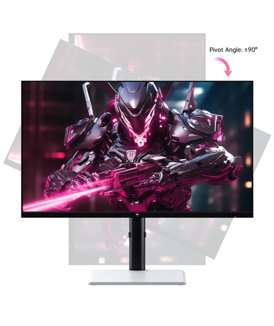 KTC H27E6 27" QHD 320Hz 1ms Fast IPS Oyuncu Monitörü - 2560x1440, 450cd, HDR400, Pivot, HDMI 2.1, DP 1.4, Vesa