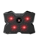 Dexim Frigus DNA002 Gaming Notebook Soğutucu: 4 Fanlı, Kırmızı LED'li, 18'' Dizüstü Standı, 2 USB Portlu, 23dBA Ses
