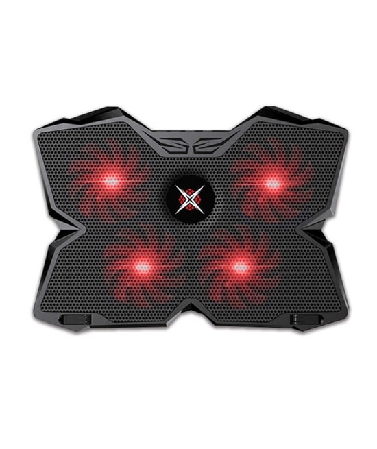 Dexim Frigus DNA002 Gaming Notebook Soğutucu: 4 Fanlı, Kırmızı LED'li, 18'' Dizüstü Standı, 2 USB Portlu, 23dBA Ses