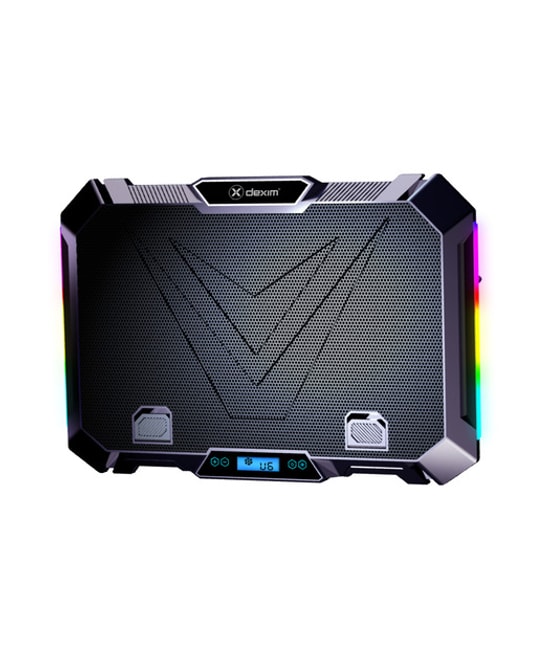 Dexim DNA005 Gaming Notebook Soğutucu - 8 RGB Fanlı, LCD Ekranlı, Telefon Tutuculu, 17'' Dizüstü Soğutma Standı