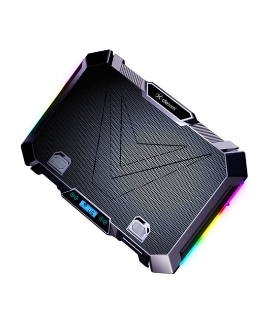Dexim DNA005 Gaming Notebook Soğutucu - 8 RGB Fanlı, LCD Ekranlı, Telefon Tutuculu, 17'' Dizüstü Soğutma Standı