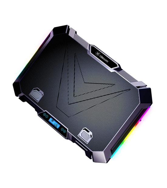 Dexim DNA005 Gaming Notebook Soğutucu - 8 RGB Fanlı, LCD Ekranlı, Telefon Tutuculu, 17'' Dizüstü Soğutma Standı