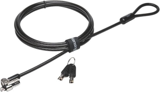 Kensington MicroSaver 2.0 K65020EU Anahtarlı Laptop Kilidi - 10mm Kilit Başlığı, Karbon Çelik Kablo, Yüksek Güvenlik
