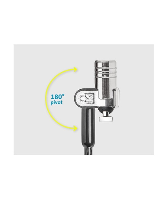 Kensington MicroSaver 2.0 K65020EU Anahtarlı Laptop Kilidi - 10mm Kilit Başlığı, Karbon Çelik Kablo, Yüksek Güvenlik