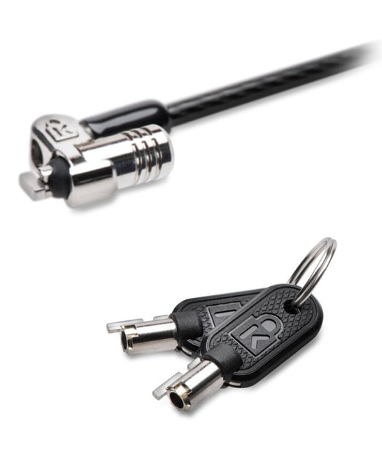 Kensington MicroSaver 2.0 K65020EU Anahtarlı Laptop Kilidi - 10mm Kilit Başlığı, Karbon Çelik Kablo, Yüksek Güvenlik
