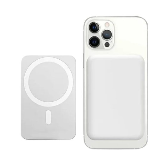 Nettech M2 5000 mAh MagSafe Powerbank (NT-115099) - Beyaz, Type C, 10W Kablosuz Taşınabilir Hızlı Şarj Cihazı