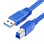 SENSEI SP-U3RBL050 5 Metre USB 3.0 AM-BM Yazıcı Kablosu - Yüksek Hızlı Data Aktarımı, Güvenilir Bağlantı