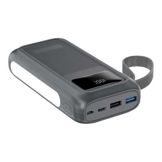 Nettech NT-PW39 Gri 22.5W Hızlı Şarj 20000mAh Taşınabilir Powerbank (NT-113775) - Type-C ve USB Çıkışlı, Uçuşa Güvenli