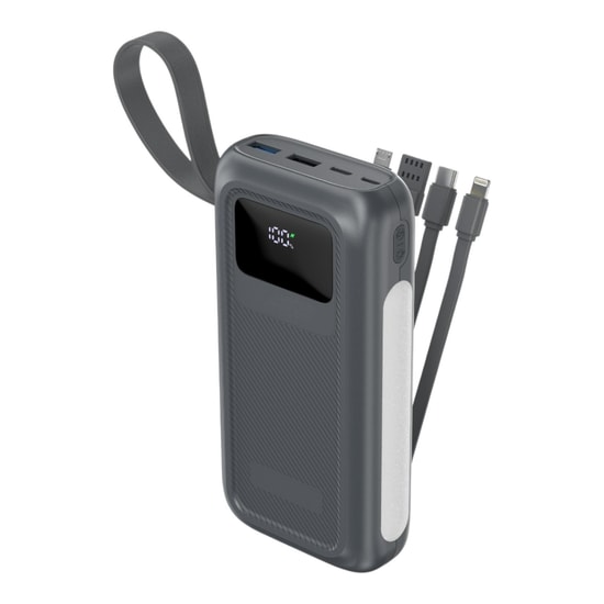 Nettech NT-PW39 Gri 22.5W Hızlı Şarj 20000mAh Taşınabilir Powerbank (NT-113775) - Type-C ve USB Çıkışlı, Uçuşa Güvenli