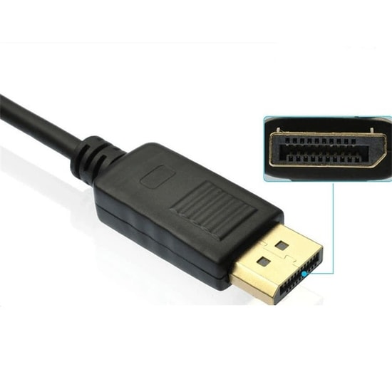 Sensei SP-DP/HD 4K 60Hz Altın Uçlu DisplayPort to HDMI Dönüştürücü (SP-DP/HD) - DP Erkek, HDMI Dişi, Kısa Kablolu