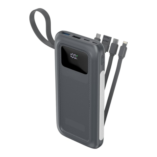 Nettech NT-PW40 Gri 22.5W Hızlı Şarj 10000mAh Taşınabilir Powerbank (NT-113776) - 4 Çıkışlı, Uçuşa Güvenli