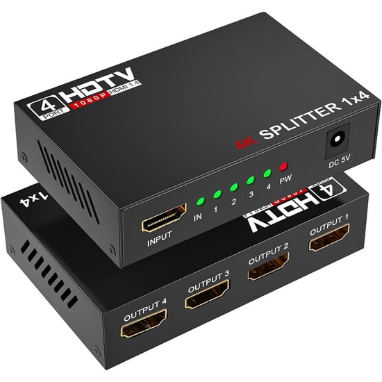 Sensei SP-HD SPLITTER/1-4 HDMI 1 Giriş 4 Çıkış 1080P V1.4 Splitter - Full HD Görüntü Dağıtıcı ve 3D Destekli