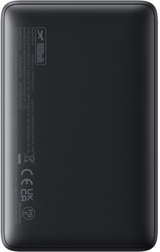 Baseus EnerFill FP11 Siyah 10000mAh 15W Powerbank (P1008210C123-00) - Taşınabilir Hızlı Şarj Cihazı, Güçlü Batarya